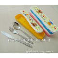 Travel stainless steel tableware set ,spoon ,fork and knife